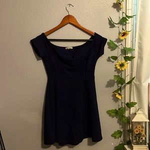 navy charlotte russe dress, size medium